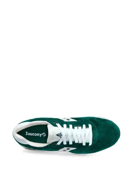 Sneakerși Saucony din piele de căprioară verde