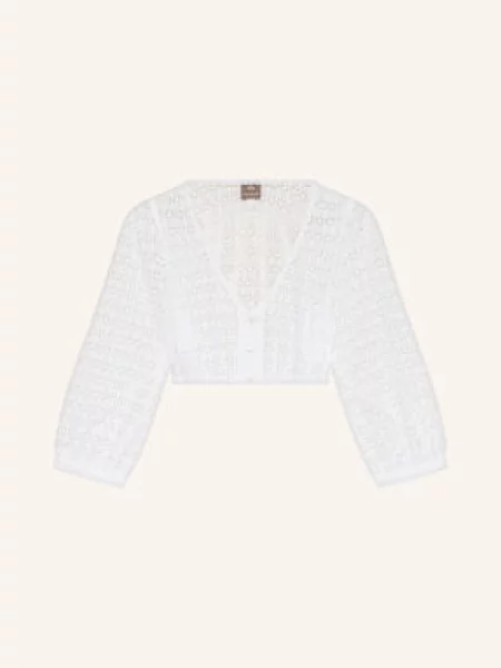 Berwin & Wolff Bluzka Bawarska Z Rękawami weiss biała