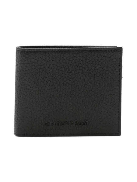 Portfel Emporio Armani skórzany czarny