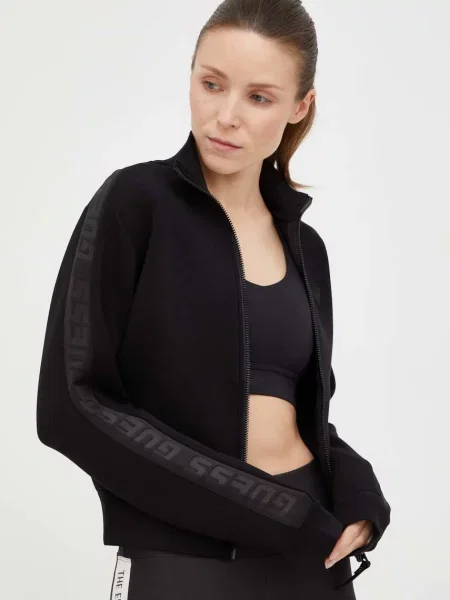 Bluza rozpinana z aplikacją z logo model ‘NEW ALLIE’ Guess czarna