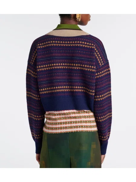 Tricou polo Dries Van Noten de lână