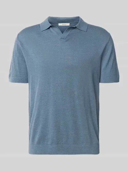 Koszulka polo o kroju regular fit z mieszanki bawełny i lnu model MATTIS' Selected Homme