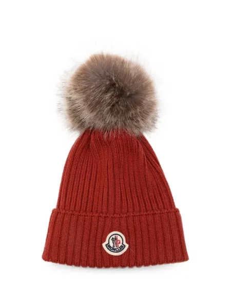 Czapka dziecięca Moncler Enfant czerwona