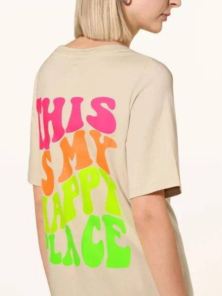 Miss Goodlife Sukienka My Happy Place beige beżowa