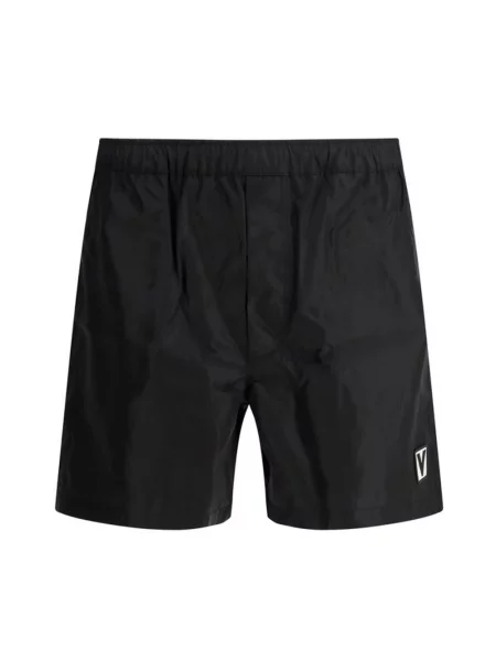 Lniane kąpielówki Valentino czarne