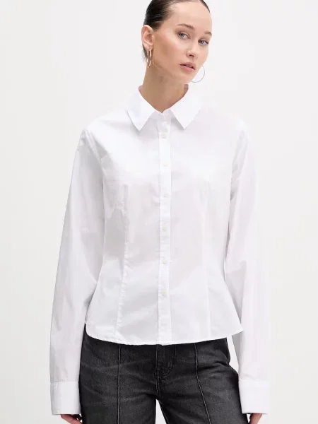 Guess Jeans cămașă din alb