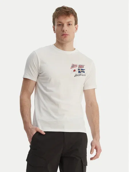 Napapijri Tricou S-Mahsa alb