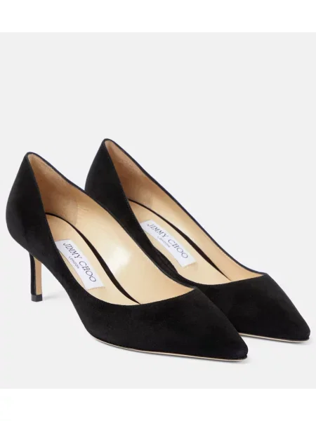 Pantofi cu toc Jimmy Choo din piele de căprioară negru