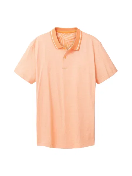 TOM TAILOR Tricou portocaliu deschis / alb