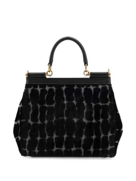 Geantă Dolce & Gabbana cu model leopard negru