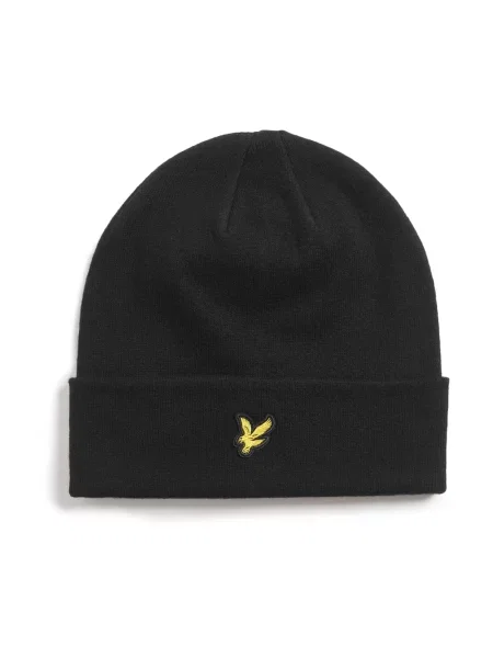 Kapelusz Lyle & Scott z wełny merino czarny
