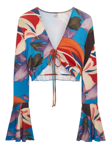 Bluză Donde Esteban din jerseu albastru