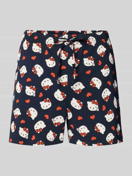 Szorty piżamowe o kroju regular fit z nadrukiem motywu na całej powierzchni Jake*s Casual