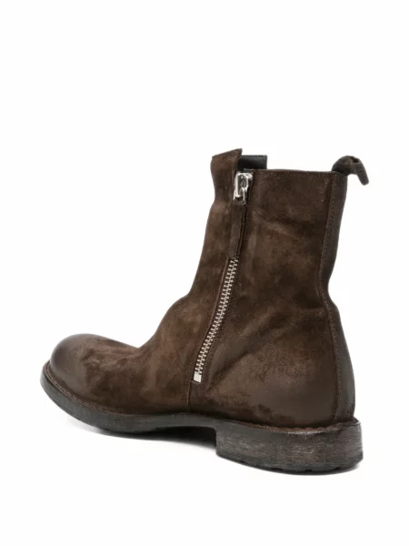 Botine Moma din piele de căprioară maro
