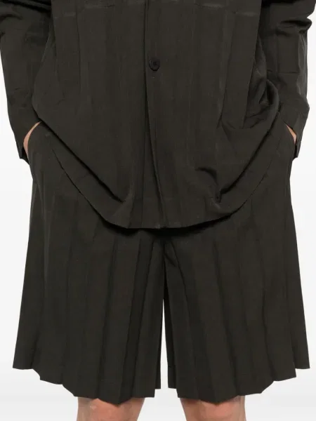 Плисирани шорти Homme Plissé Issey Miyake кафяво