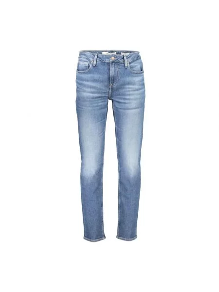 Proste jeansy Guess ze stretchu niebieskie