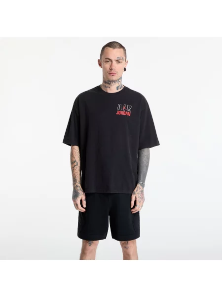Tricou Jordan Flight T-Shirt Black/ University Red XXL negru
