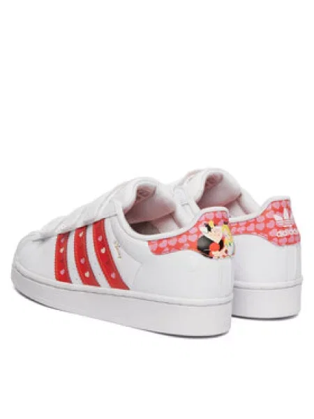 ADIDAS ORIGINALS Sportcipő Disney Superstar LED LIGHTS rózsaszín / piros / fekete fehér