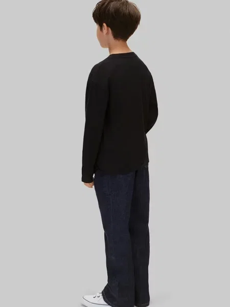 Тениска с дълъг ръкав Calvin Klein Jeans черно