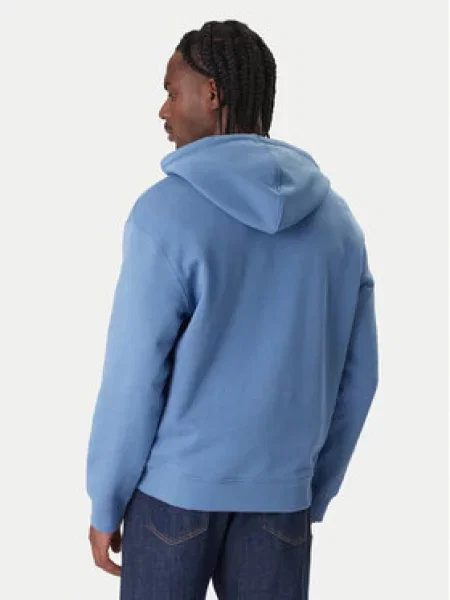 Klasická mikina s kapucňou Guess Jeans s kapucňou modrá