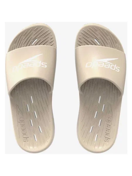 Jasnobeżowe klapki Speedo Slide 42 brązowe