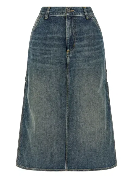 Fustă din denim Carhartt Wip albastru