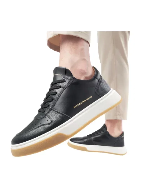 Sneakersy Alexander Smith skórzane czarne