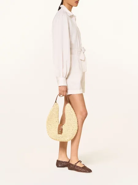 Émanou Plátěné Šortky krémová