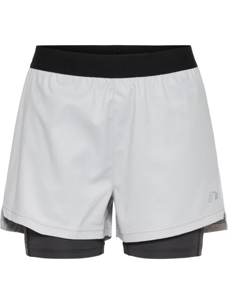 Newline Športne hlače svetlo siva črna