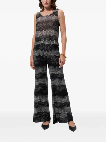 Pantaloni palazzo Missoni negru