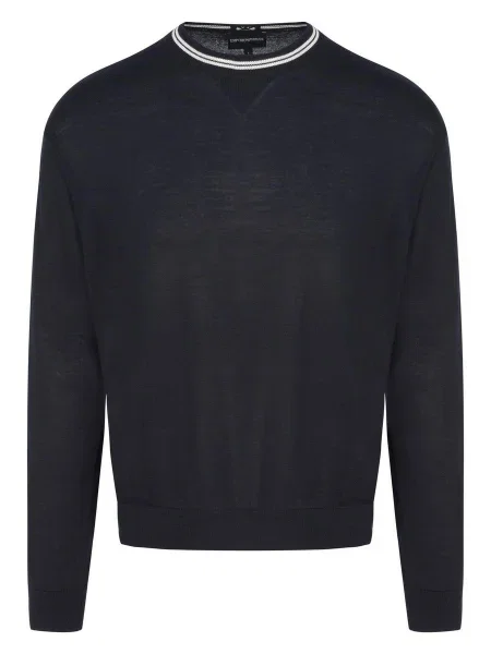 Pulover Emporio Armani modra