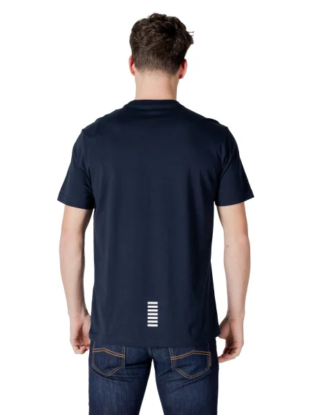 Rövid póló Ea7 Emporio Armani kék