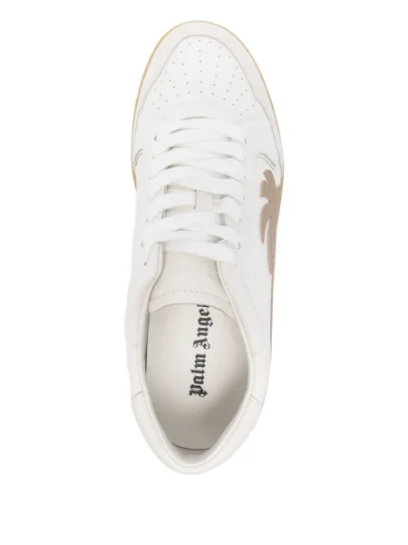 Sneakerși Palm Angels din piele alb