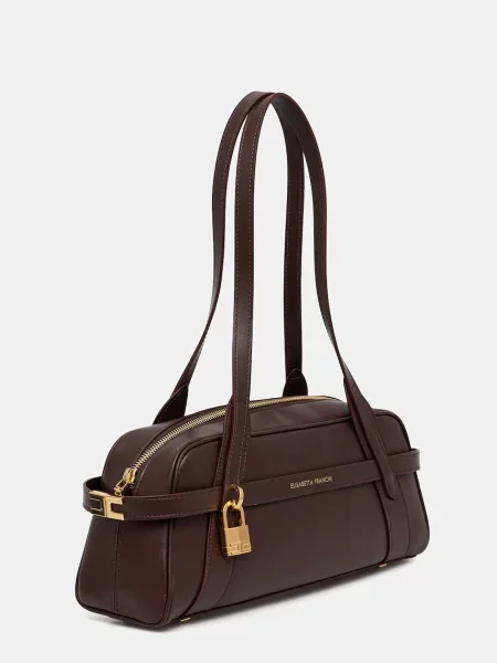 Кожаная сумка-багет Elisabetta Franchi
