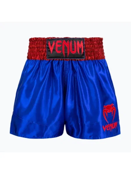 Pantaloni scurți de antrenament pentru bărbați Venum Classic Muay Thai navy blue/red roșu