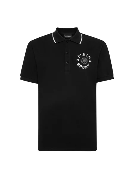 Koszulka polo Plein Sport czarna