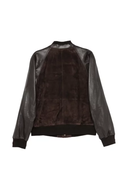 Geacă bomber Tom Ford din piele de căprioară maro