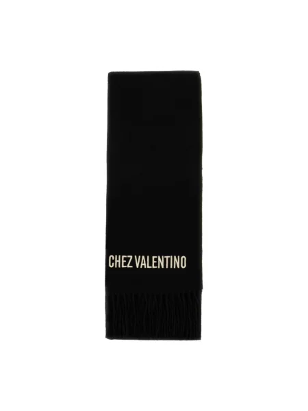 Haftowana szal Valentino Garavani czarna