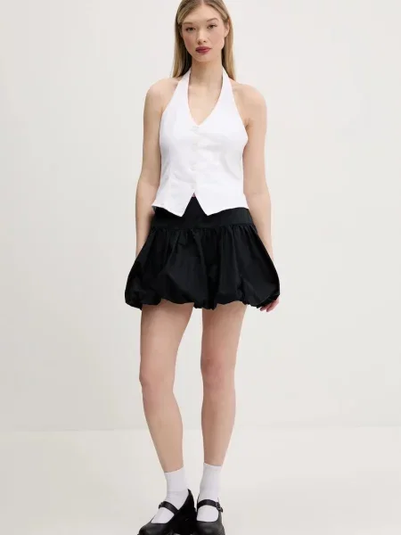 Abercrombie & Fitch spódnica mini rozkloszowana czarny