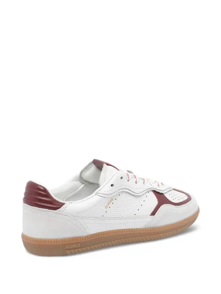 Sneakerși Alohas cu șireturi din piele alb