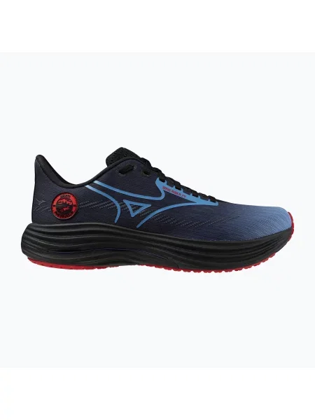 Mizuno Wave Rider 29 futócipő amszterdam fekete/all aboard/high risk piros Wave Rider 29 Amsterdam fekete