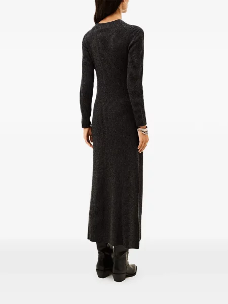 Rochie maxi Ba&sh tricotate gri