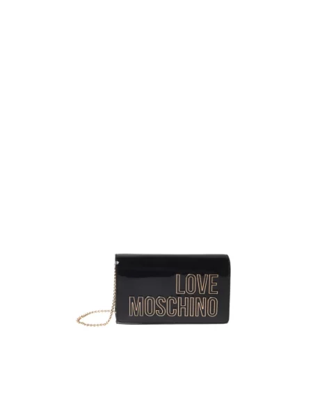 Love Moschino torebka z imitacji skóry czarna