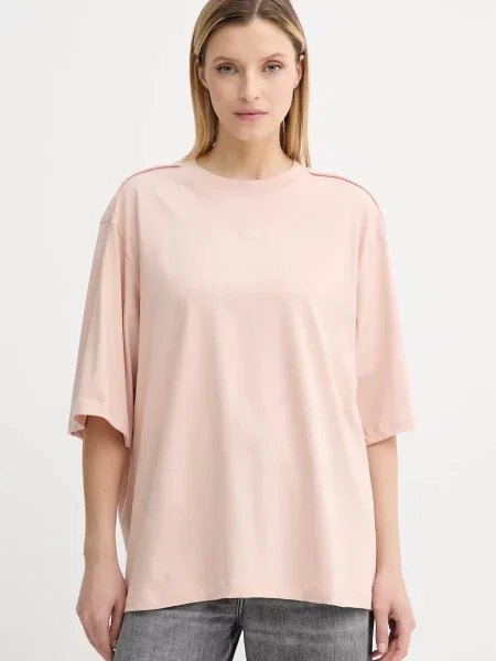 Gestuz tricou din portocaliu