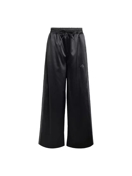 ADIDAS SPORTSWEAR Παντελόνι φόρμας SATIN WIDE LEG ανθρακί μαύρο