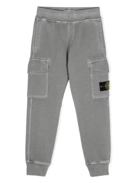 Dětské cargo kalhoty Stone Island šedé