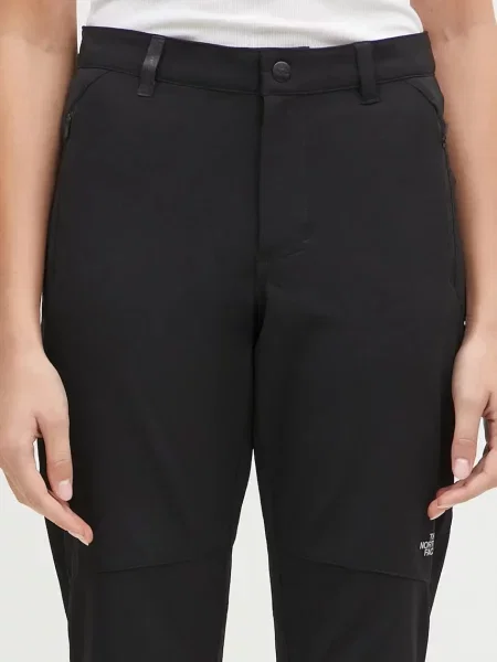 Штани The North Face Quest Softshell Pant пряма висока посадка чорний