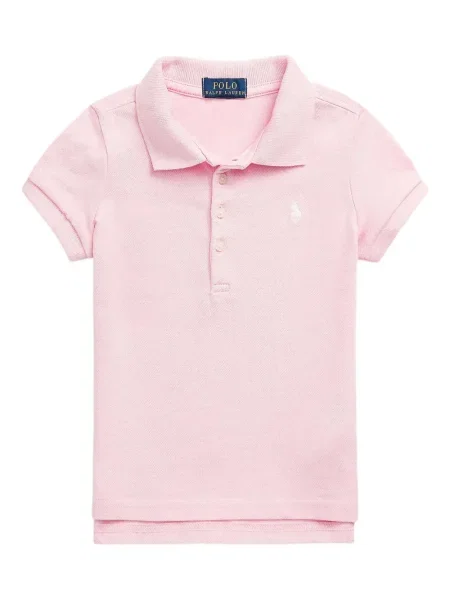 Koszulka polo dziecięca Polo Ralph Lauren różowa