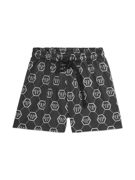 Kąpielówki dziecięce Philipp Plein czarne