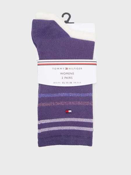 У смужку шкарпетки Tommy Hilfiger фіолетові